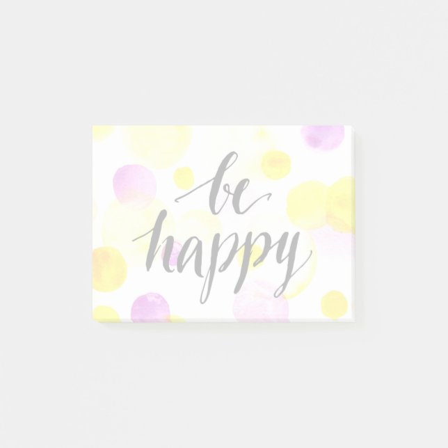 Bloco Post-it Seja feliz 2 (Frente)