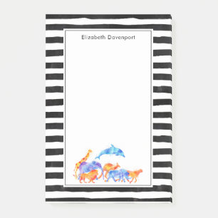 Bloco Post-it Selvagem Animal Selvagem Colorida