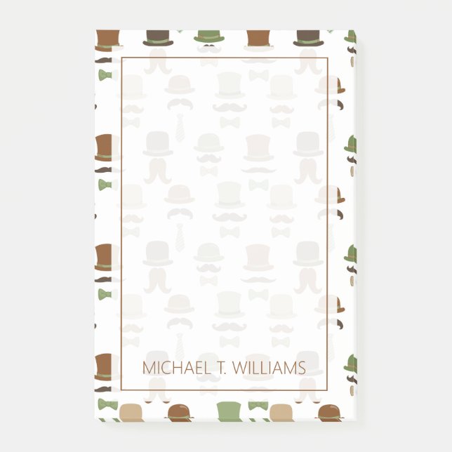 Bloco Post-it Seu texto | Alto bigode (Frente)