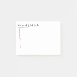 Bloco Post-it Sew o design engraçado com agulha