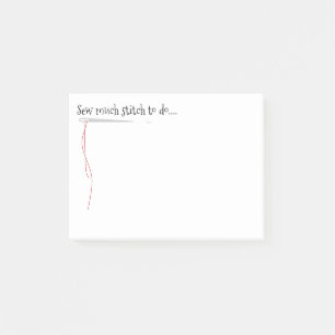 Bloco Post-it Sew o design engraçado com agulha