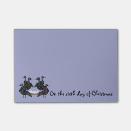 Bloco Post-it Sexto dia de notas do Cargo-it® do Natal