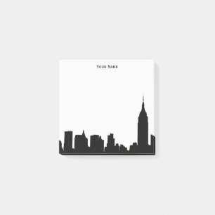 Bloco Post-it Silhueta da skyline de DIY BG NYC