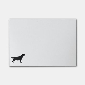 Bloco Post-it Silhueta do cão de caça de Labrador Retriver