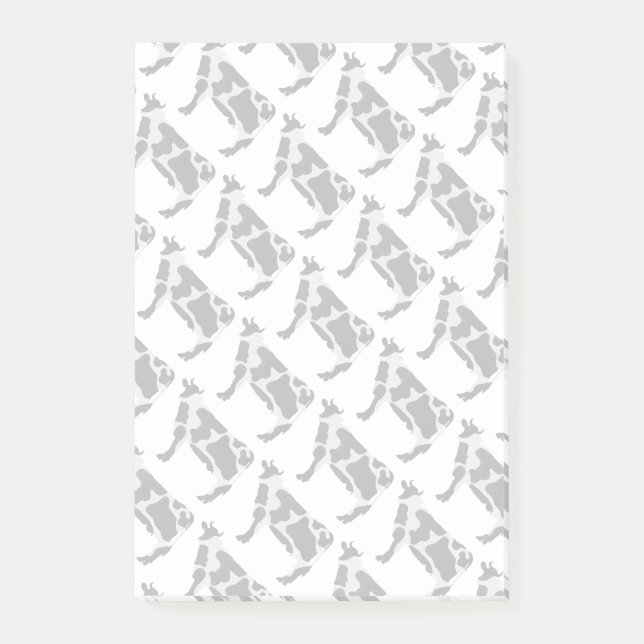 Bloco Post-it Silhueta Preta e Branca (Frente)