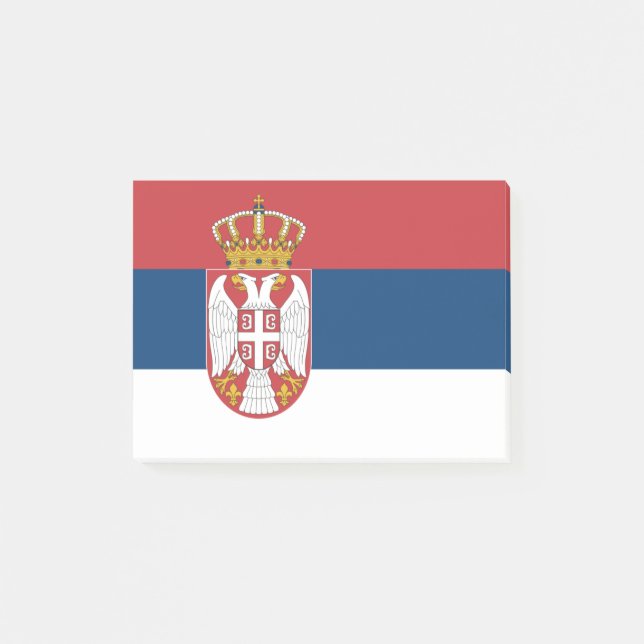 Bloco Post-it Sinalizador das notas pós-it® da Sérvia (Frente)