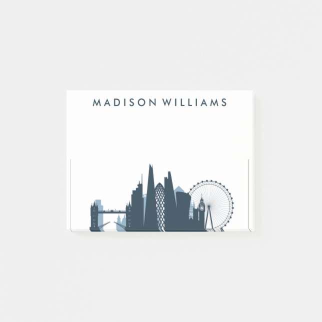 Bloco Post-it Skyline da cidade de Londres (Frente)