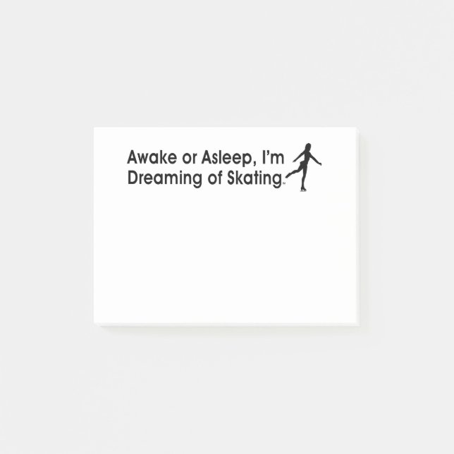 Bloco Post-it Sonho SUPERIOR da patinagem (Frente)