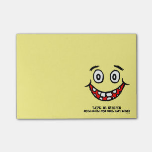 Bloco Post-it Sorriso quando você ainda tiver os dentes