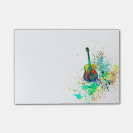 Bloco Post-it Splatter de guitarra