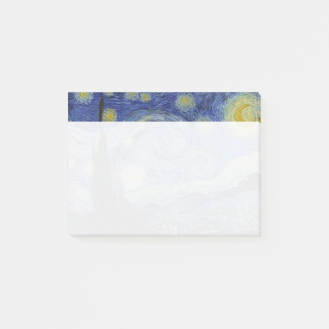 Bloco Post-it Starry Night Vincent van Gogh (Frente)