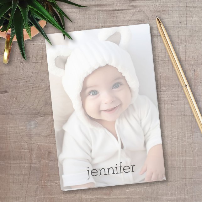 Bloco Post-it Sua foto aumenta automaticamente em segundo plano (Personalized photo post-it notes - Your photo automatically lightens with this design)