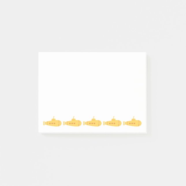 Bloco Post-it Submarino amarelo (Frente)