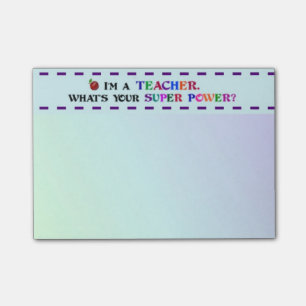 Bloco Post-it Super poder do professor