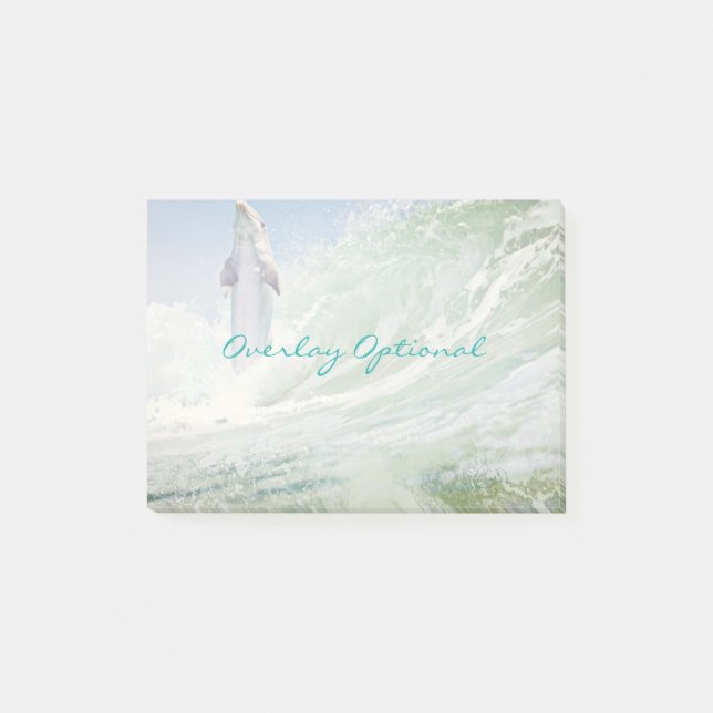 Bloco Post-it Surfista do golfinho (Frente)