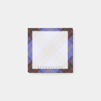 Bloco Post-it Tartan escocês régio do Rutherford do clã