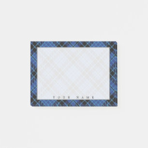 Bloco Post-it Tartan escocês régio dos cleros