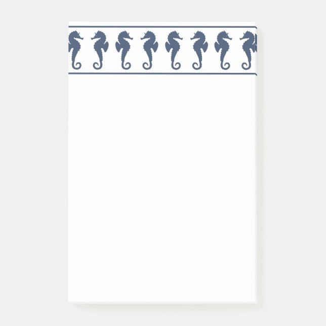 Bloco Post-it Tema da Praia de Cavalos do Mar (Frente)