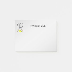Bloco Post-it Tema do esporte do tênis personalizado