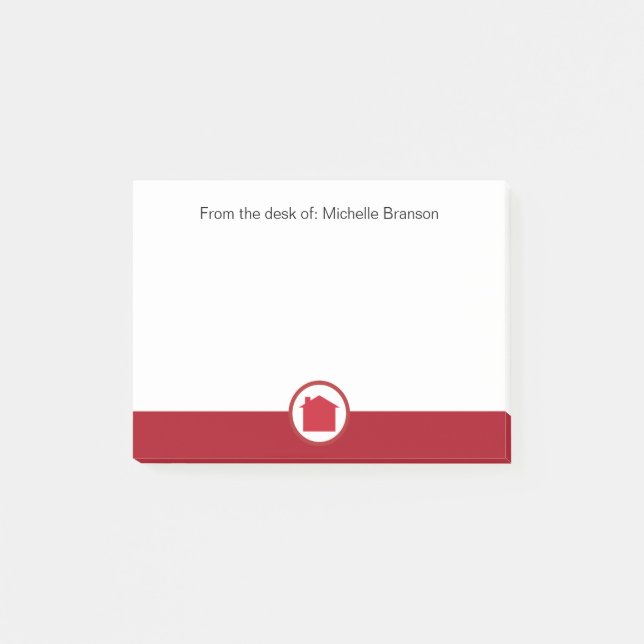 Bloco Post-it Tema Imobiliário (Frente)