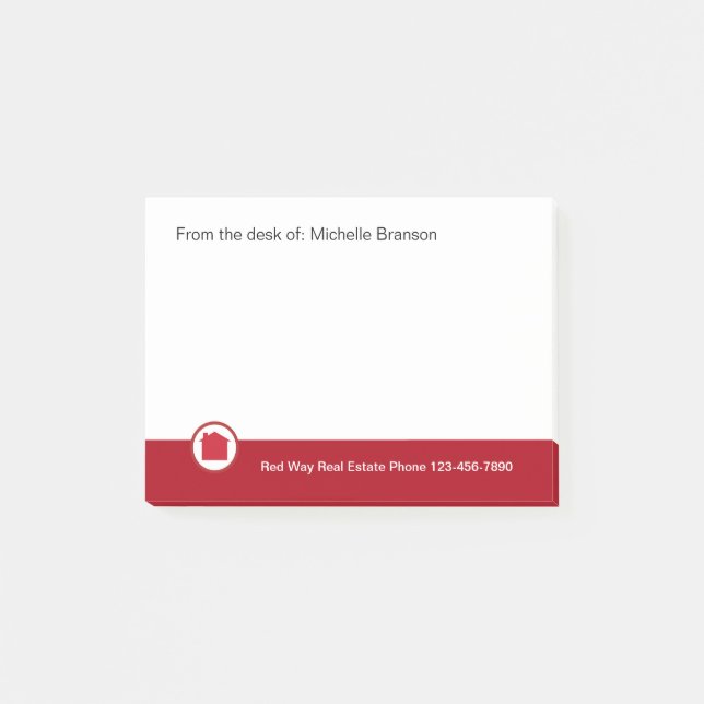 Bloco Post-it Tema Imobiliário (Frente)