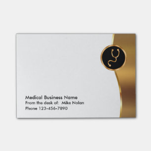 Bloco Post-it Tema médico elegante