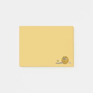 Bloco Post-it tênis praticando do Emoticon do estilo 3d