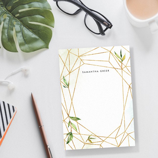 Bloco Post-it Terrarium Botânico Personalizado (Criador carregado)