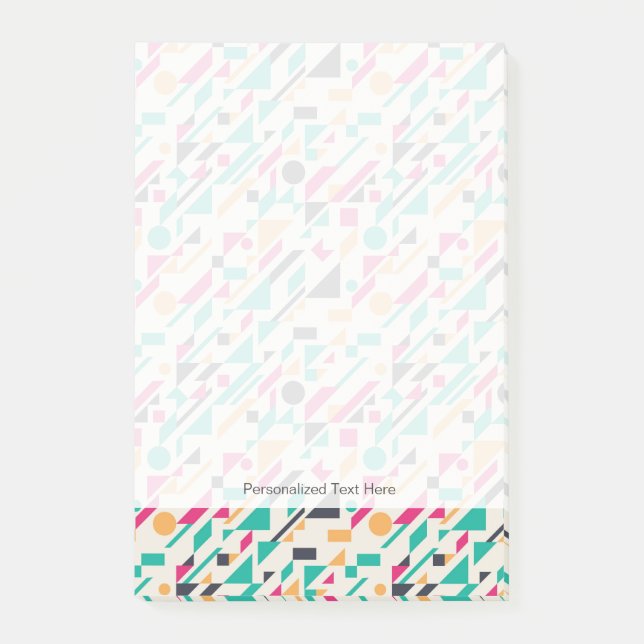 Bloco Post-it Teste padrão abstrato 3 (Frente)