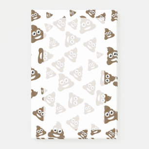 Bloco Post-it Teste padrão bonito engraçado de Emoji do