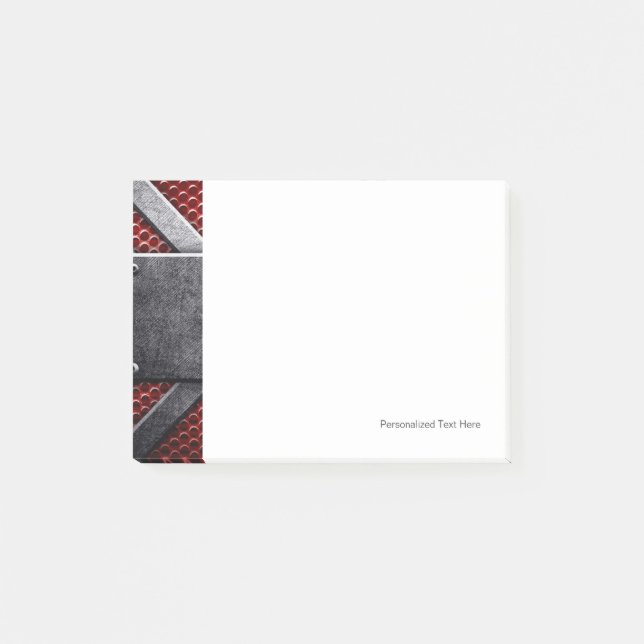 Bloco Post-it Teste padrão da placa de metal (Frente)