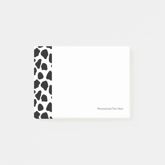 Bloco Post-it Teste padrão da vaca (Frente)