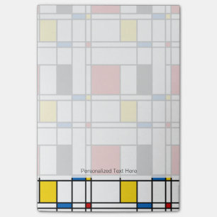 Bloco Post-it Teste padrão de de Stijl