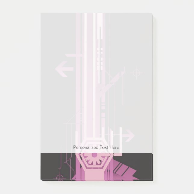 Bloco Post-it Teste padrão de intervalo mínimo técnico (Frente)