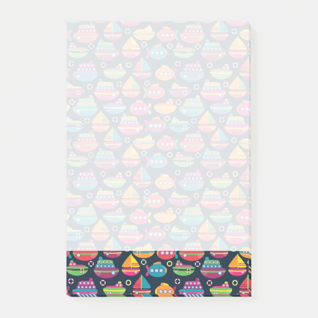 Bloco Post-it Teste padrão do transporte do oceano (Frente)