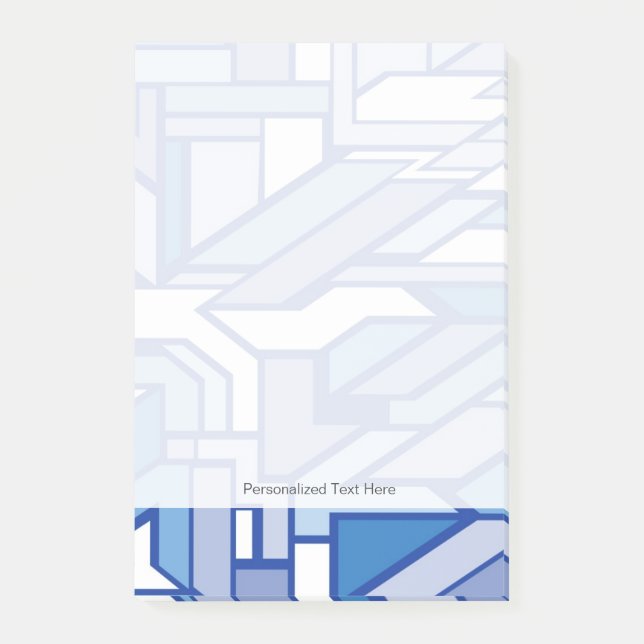 Bloco Post-it Teste padrão geométrico 2 (Frente)