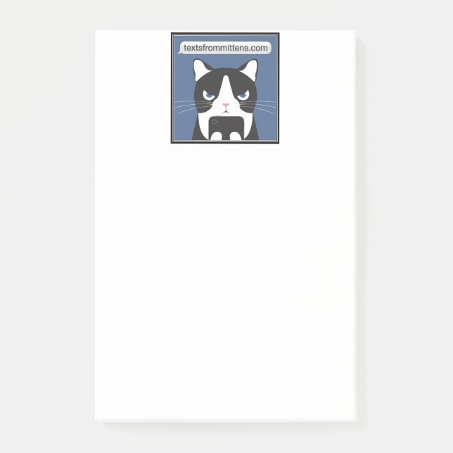 Bloco Post-it Textos das notas Mittens 4x6 (Frente)