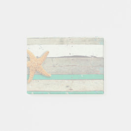 Bloco Post-it Theme Starfish Rustic Casamento