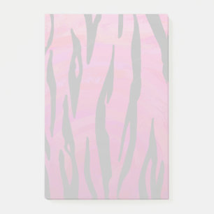 Bloco Post-it Tigre, rosa quente e Impressão preto