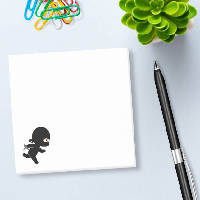 Bloco Post-it Tiny Ninja Running (Criador carregado)