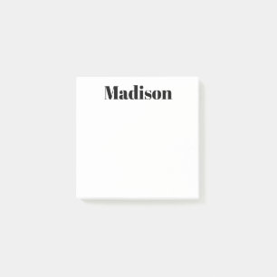 Bloco Post-it Tipografia moderna corajosa simples personalizada