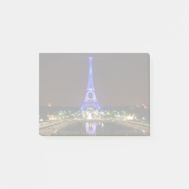 Bloco Post-it Torre Eiffel à noite, Paris (Frente)
