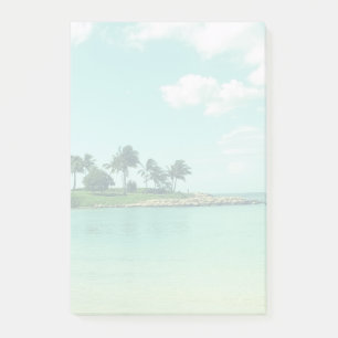 Bloco Post-it Tranquil e Serene Turquoise Beach no Havaí