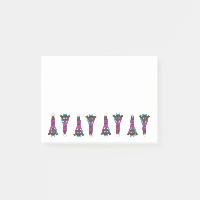 Bloco Post-it Treinador do ginasta Acrobatics Dance (Frente)