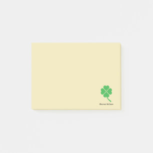 Bloco Post-it Trevo de quatro folhas