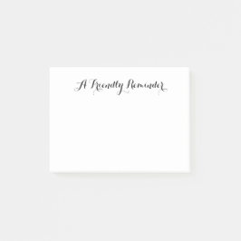 Bloco Post-it Um lembrete amigável Nota personalizável