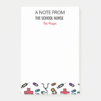 Uma nota do divertimento personalizado enfermeira