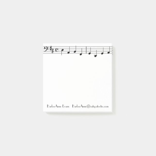 Bloco Post-it Único bar (Frente)