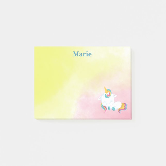 Bloco Post-it Unicorn Beauty Sleep (Frente)