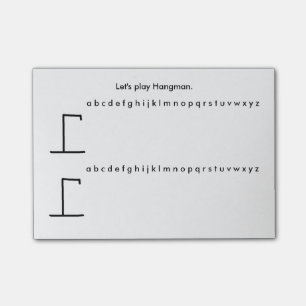 Bloco Post-it Vamos play hangman Postar Notas